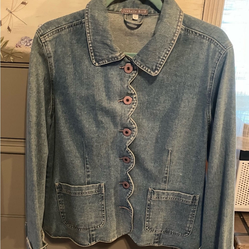 Isabella Bird Scalloped Denim Jacket